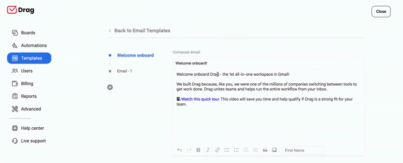 email templates
