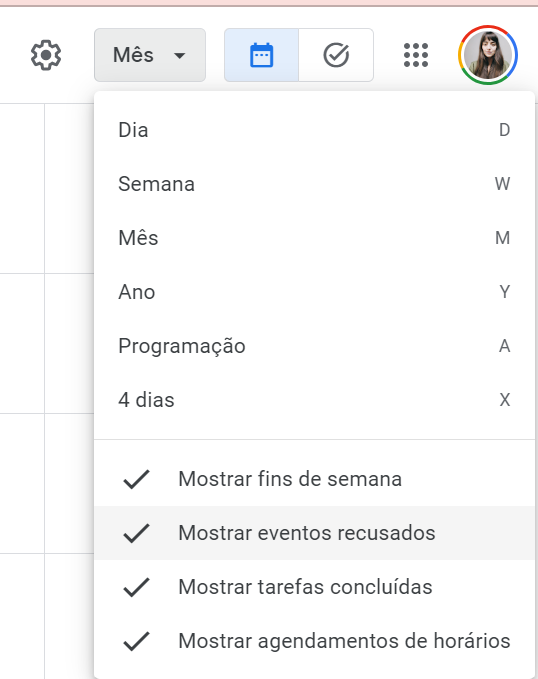 agenda de grupo exibição