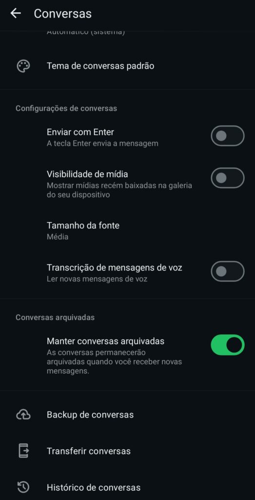 backup e restauração do whatsapp 1