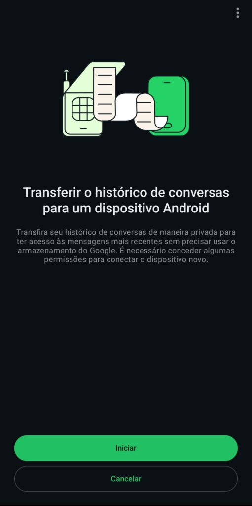 transferir histórico whatsapp