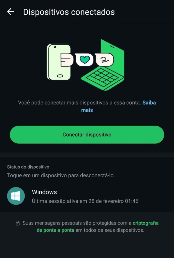 whatsapp clonado dispositivos conectados